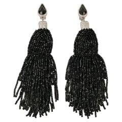 Christian Dior Earrings with Black Pearl Earrings