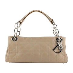 Christian Dior East West Soft Chain Tote Cannage Quilt Leather Small