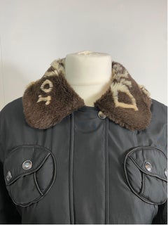 Christian Dior eco fur heart winter jacket