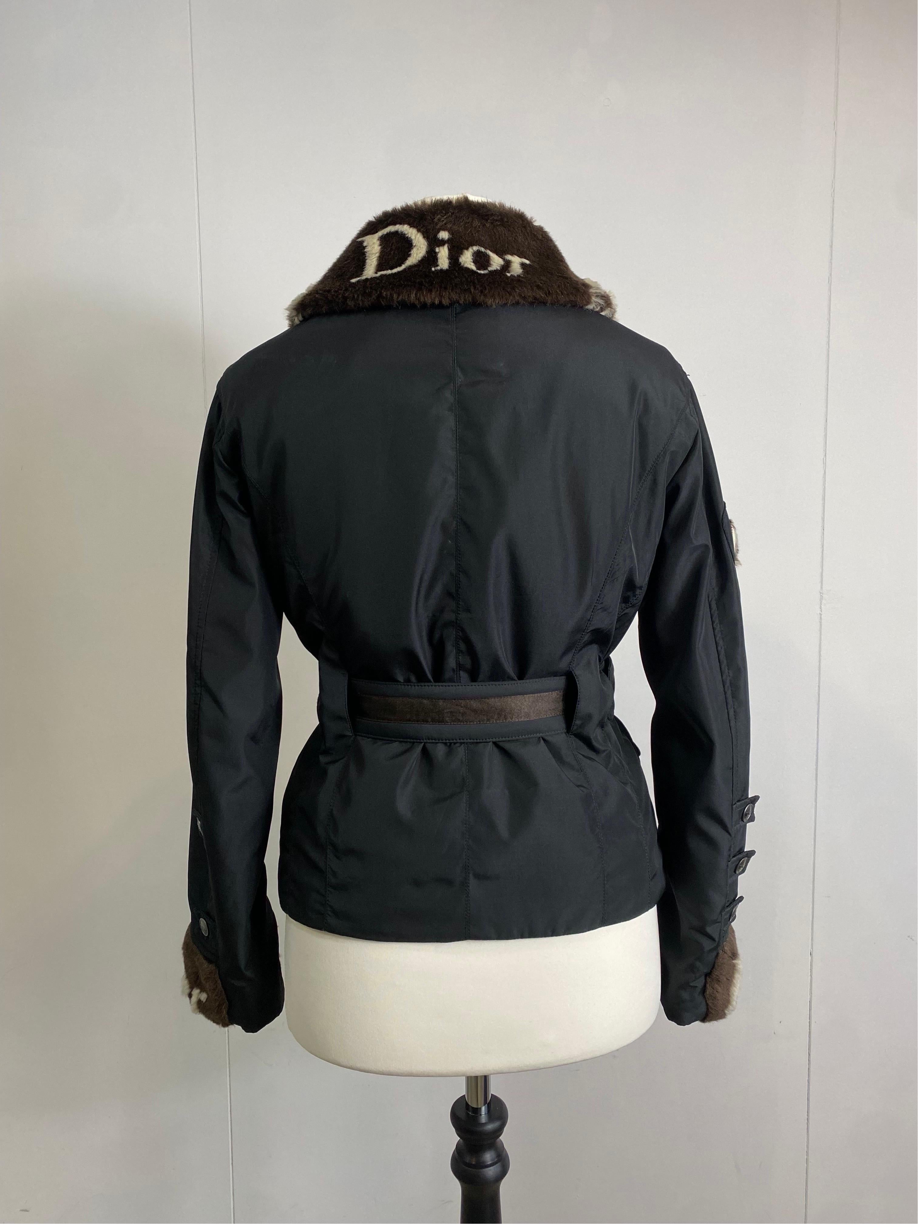 Christian Dior eco fur heart winter jacket For Sale 2