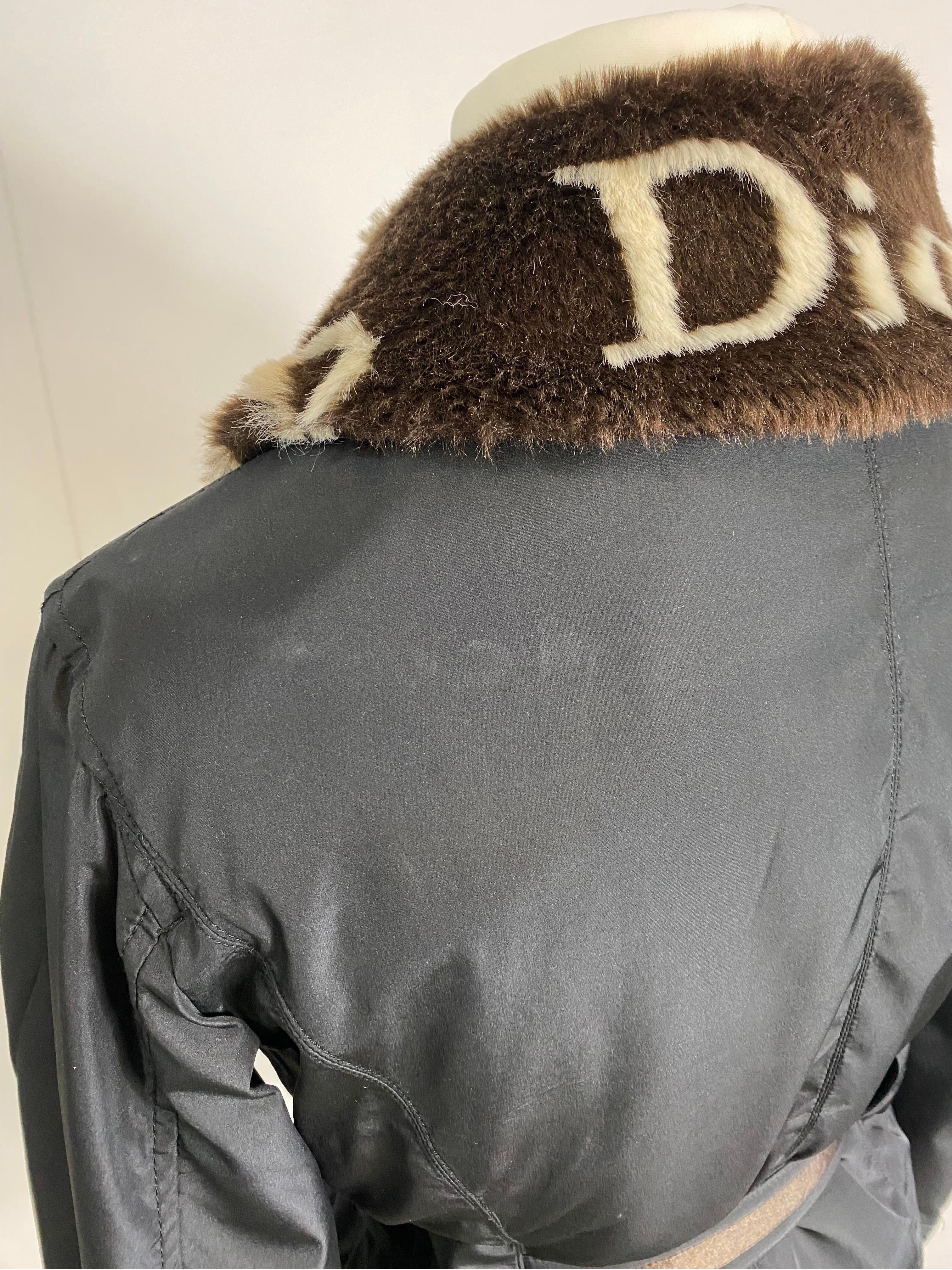 Christian Dior eco fur heart winter jacket For Sale 3