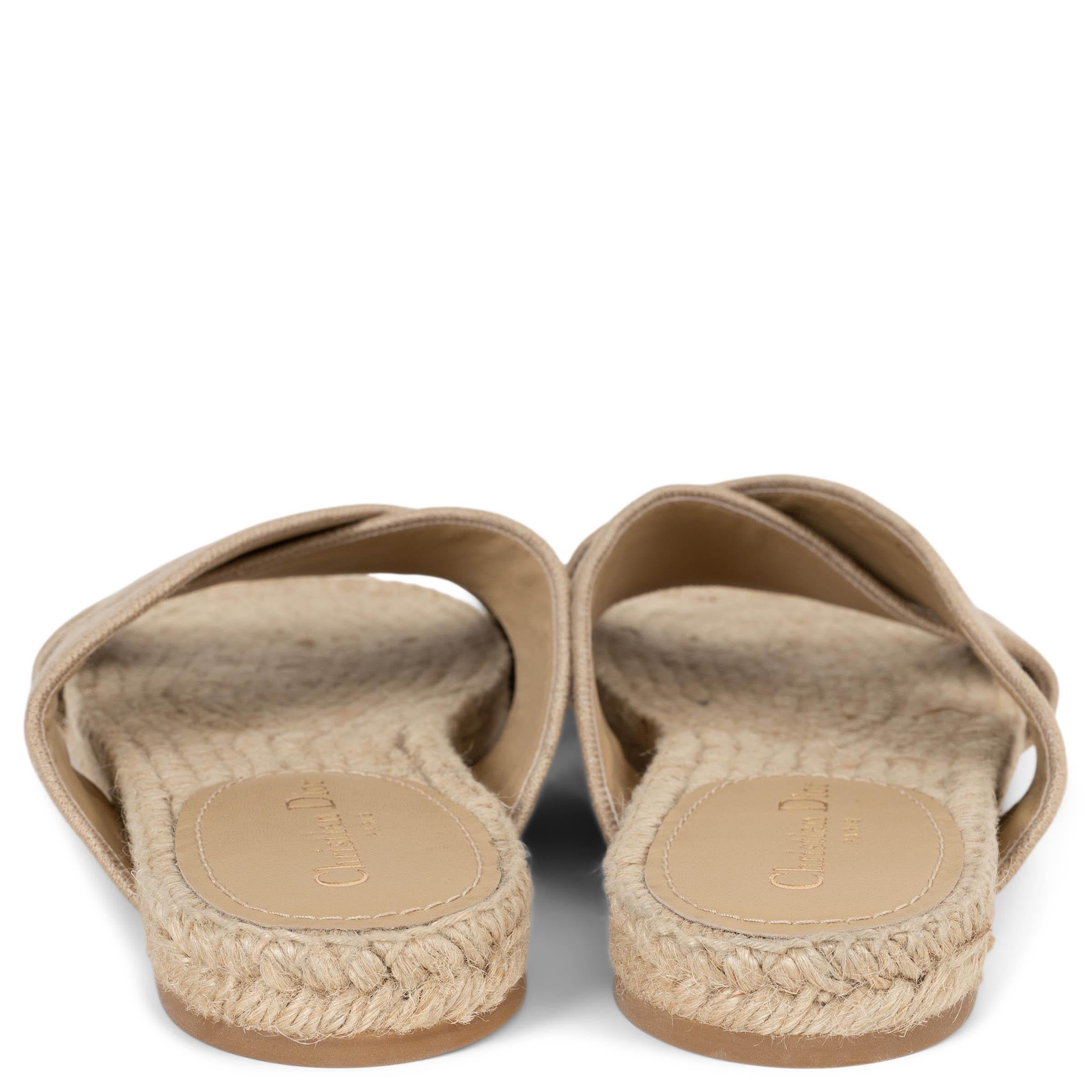 De las mujeres CHRISTIAN DIOR Crudo beige GRANVILLE Sandalias Slide Zapatos 42 fit 41 en venta