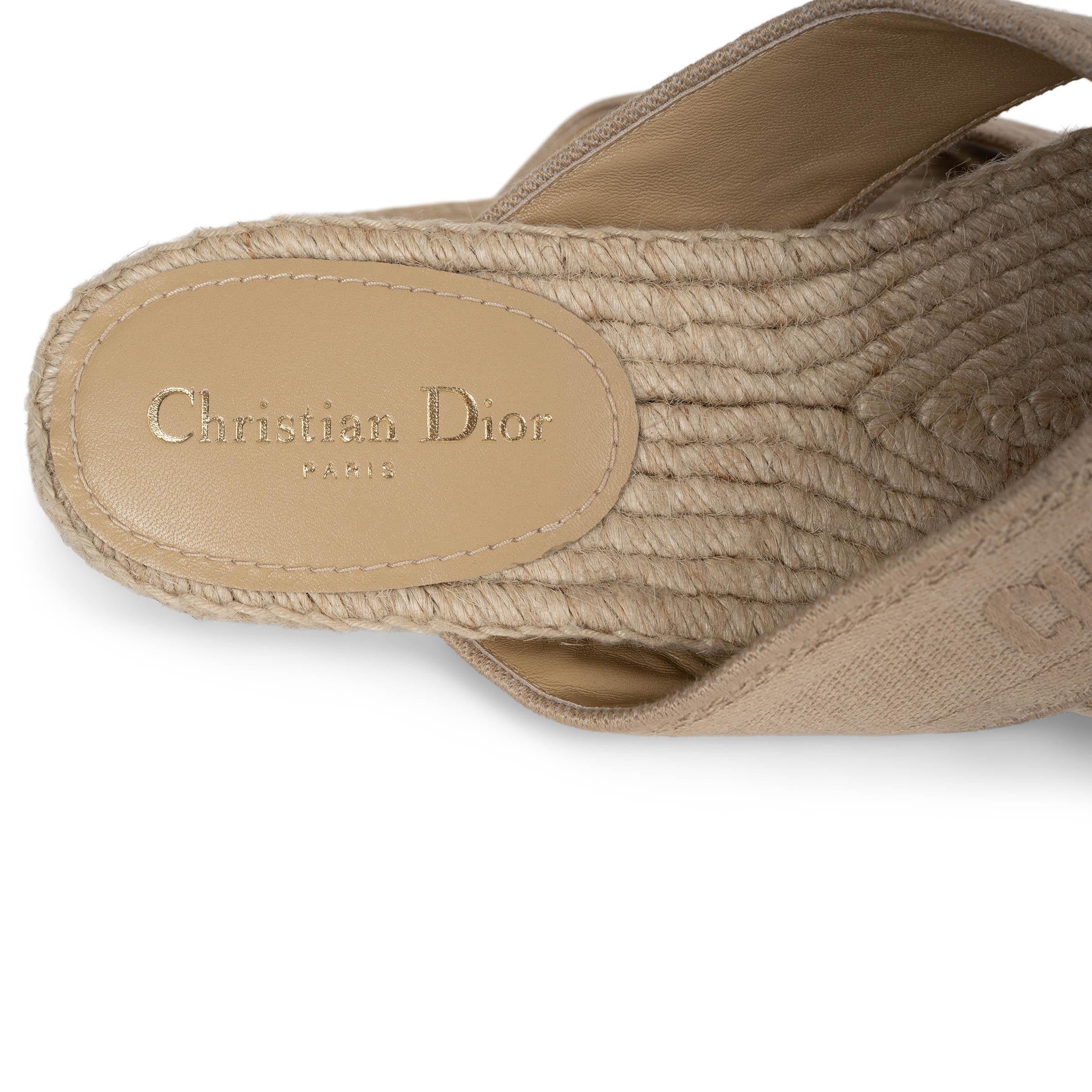 CHRISTIAN DIOR Crudo beige GRANVILLE Sandalias Slide Zapatos 42 fit 41 en venta 3