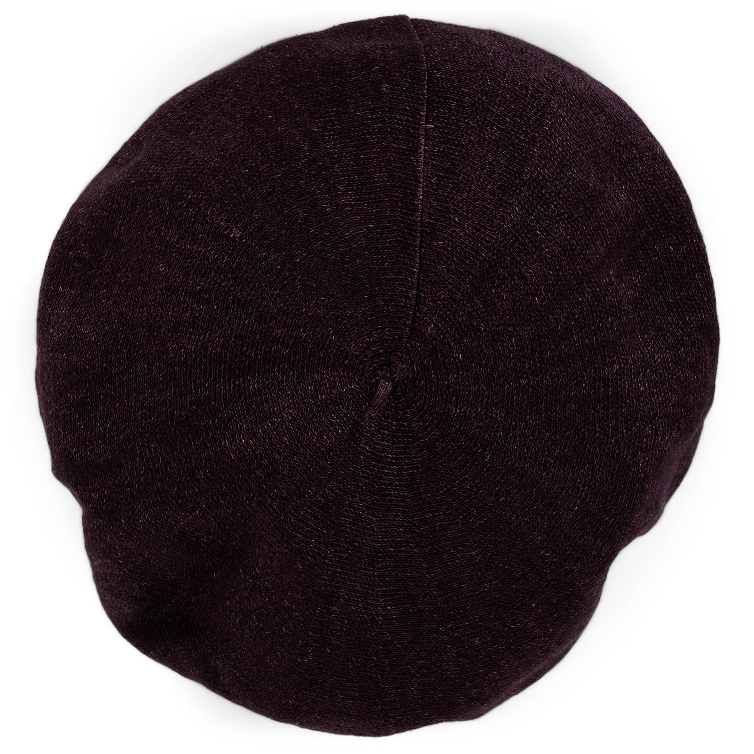 CHRISTIAN DIOR aubergine violet lin 2019 Chapeau BERET Taille unique en vente 1
