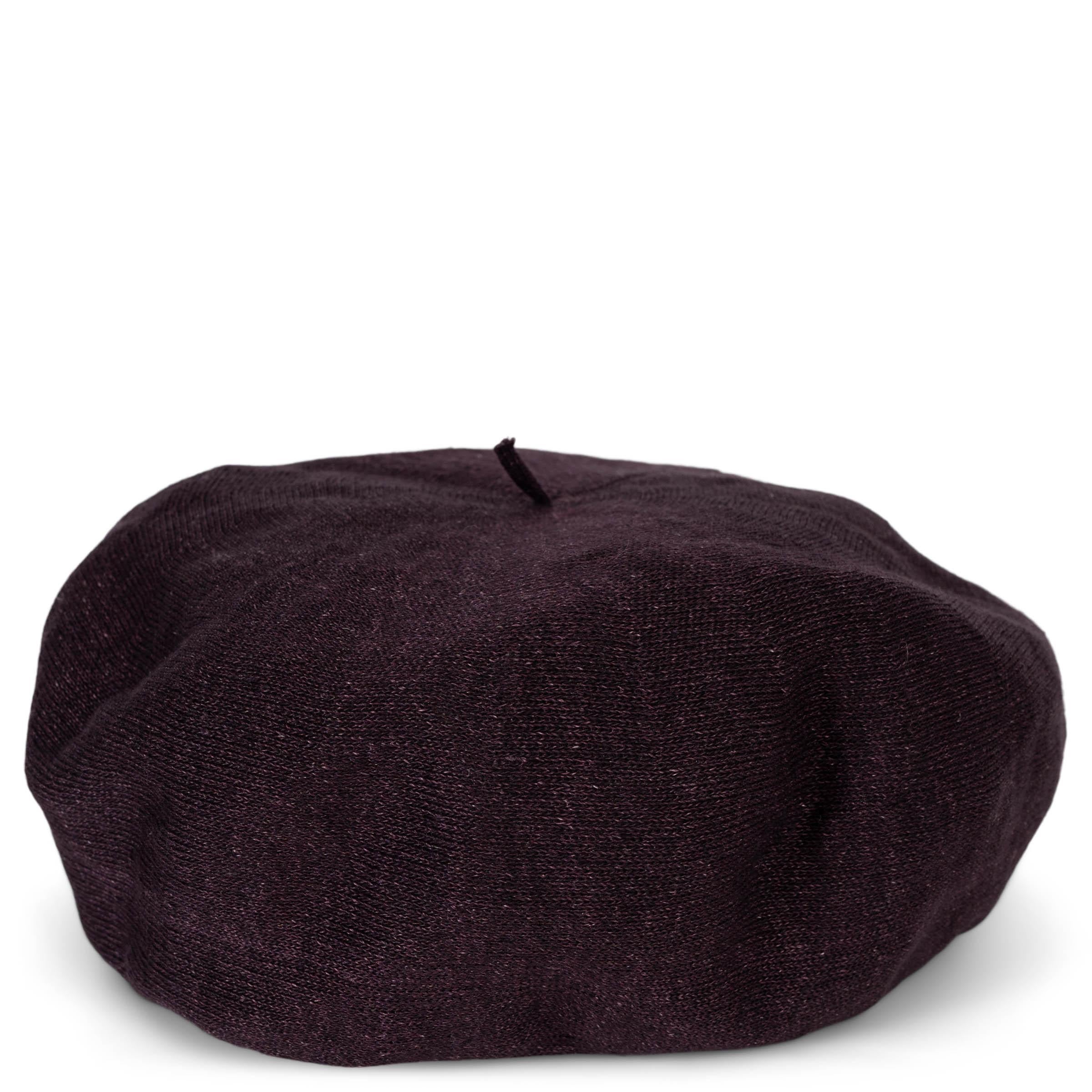 CHRISTIAN DIOR Cappello BERET 2019 in lino viola melanzana Taglia Unica