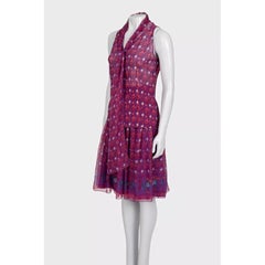 Christian Dior Elegant Purple Silk Suit - Size L