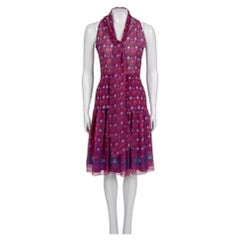 Christian Dior Elegant Purple Silk Suit - Size L
