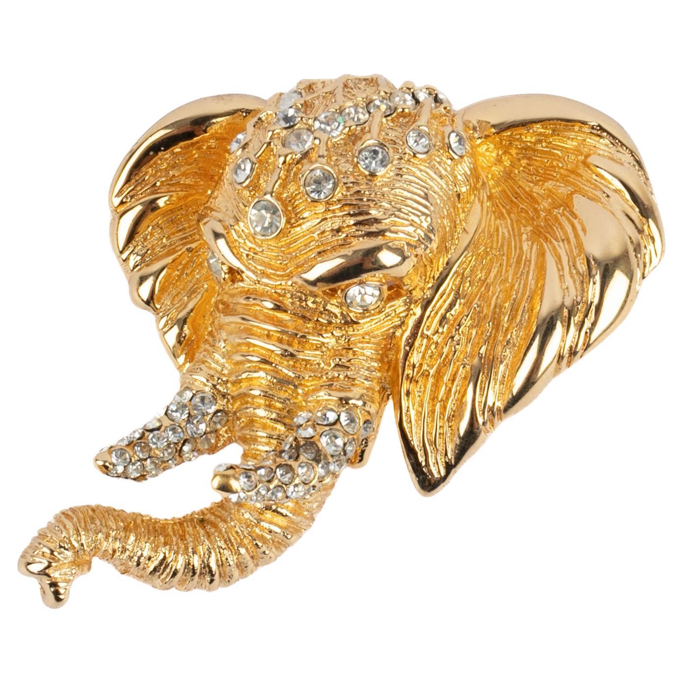 Spilla "elefante" di Christian Dior in vendita