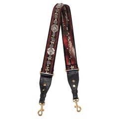 Christian Dior Embroidered Canvas Bag Strap