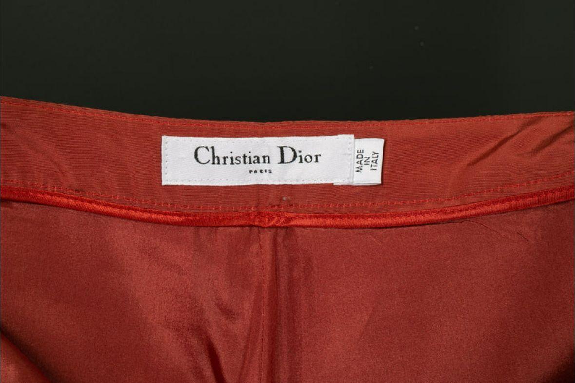 Christian Dior Embroidered Pants Size 36FR, 2008's For Sale 2