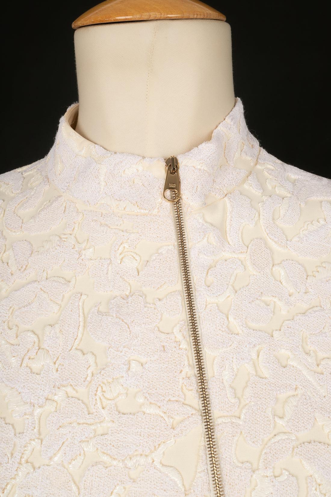 Donna Top in seta ricamata di Christian Dior in vendita