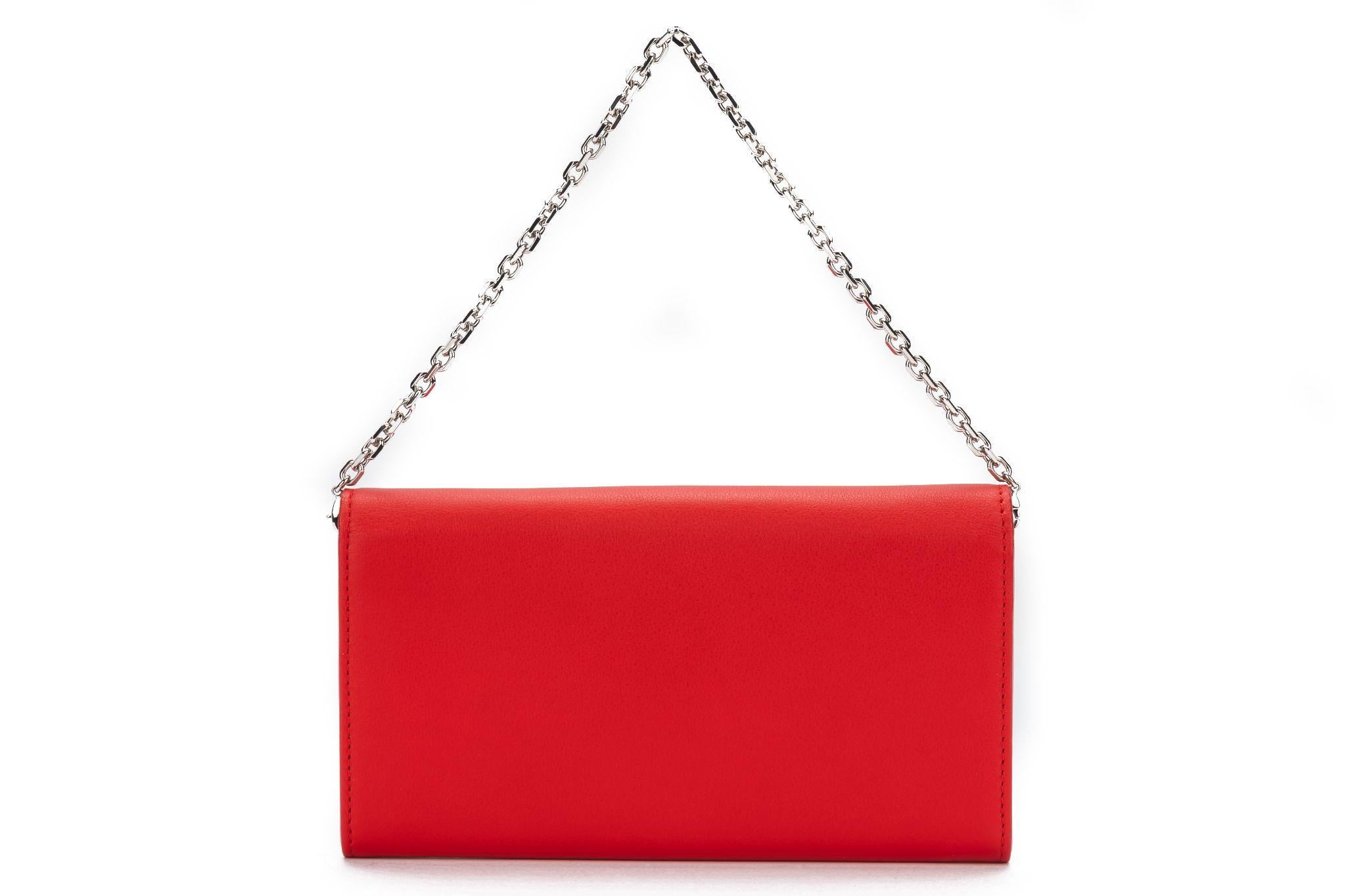 Christian Dior Envelope Wallet On Chain In Excellent Condition For Sale In West Hollywood, CA