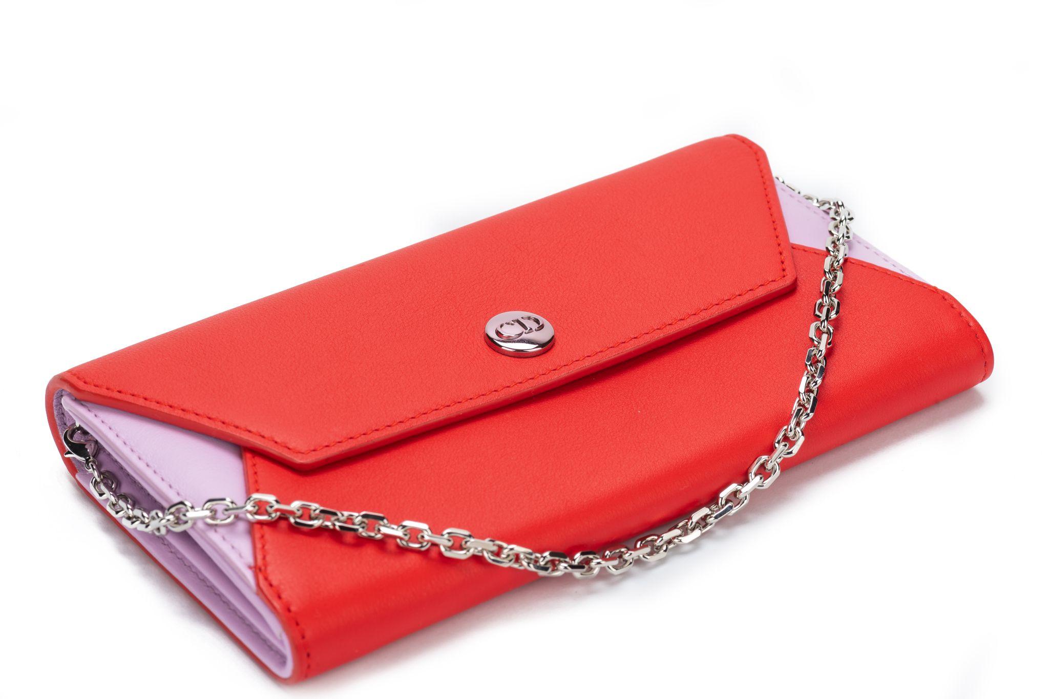 Christian Dior Envelope Wallet On Chain For Sale 2