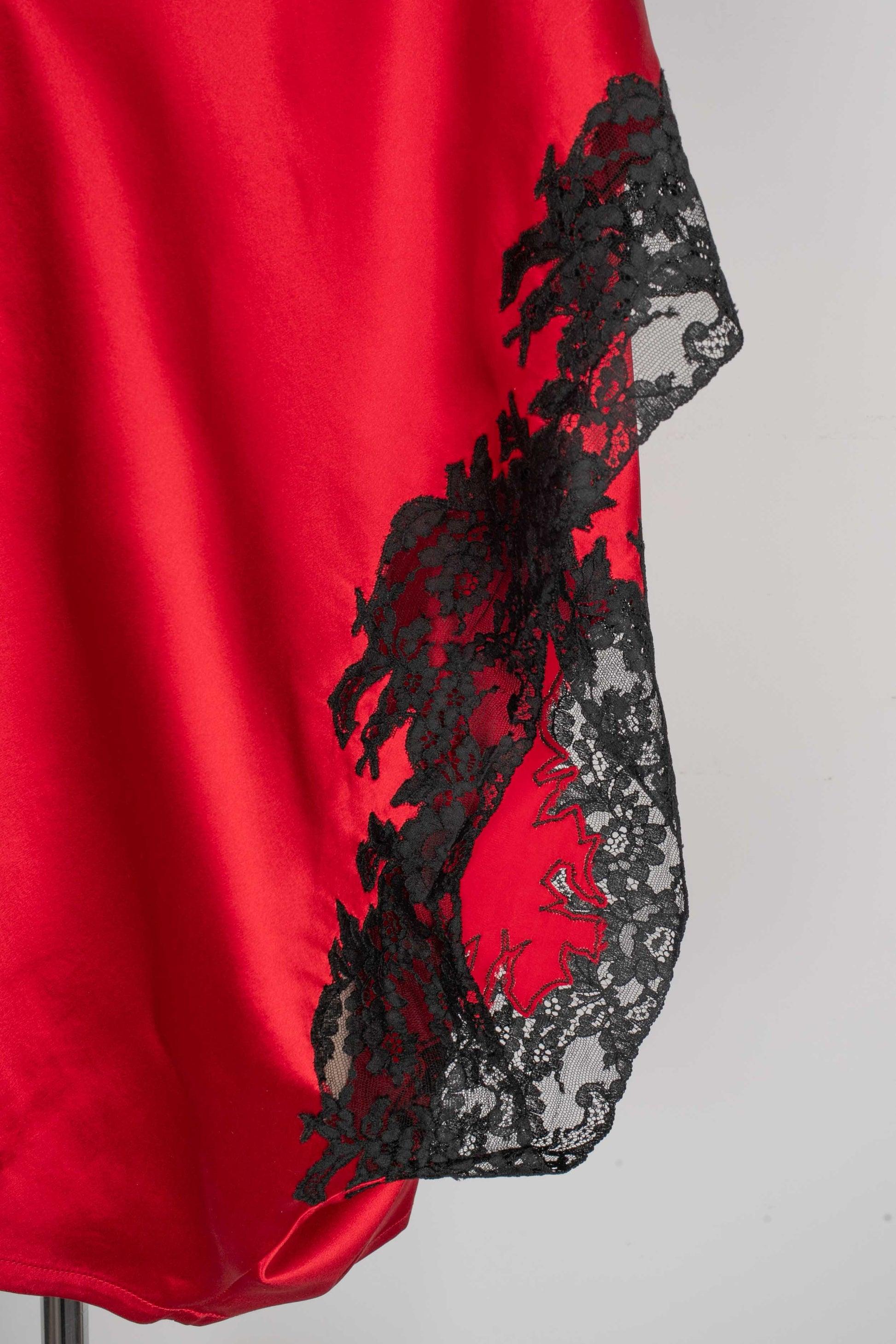 Christian Dior Evening Red Blended Silk Top For Sale 2