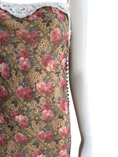 Robe en soie à motifs floraux Christian Dior, automne-hiver 2001