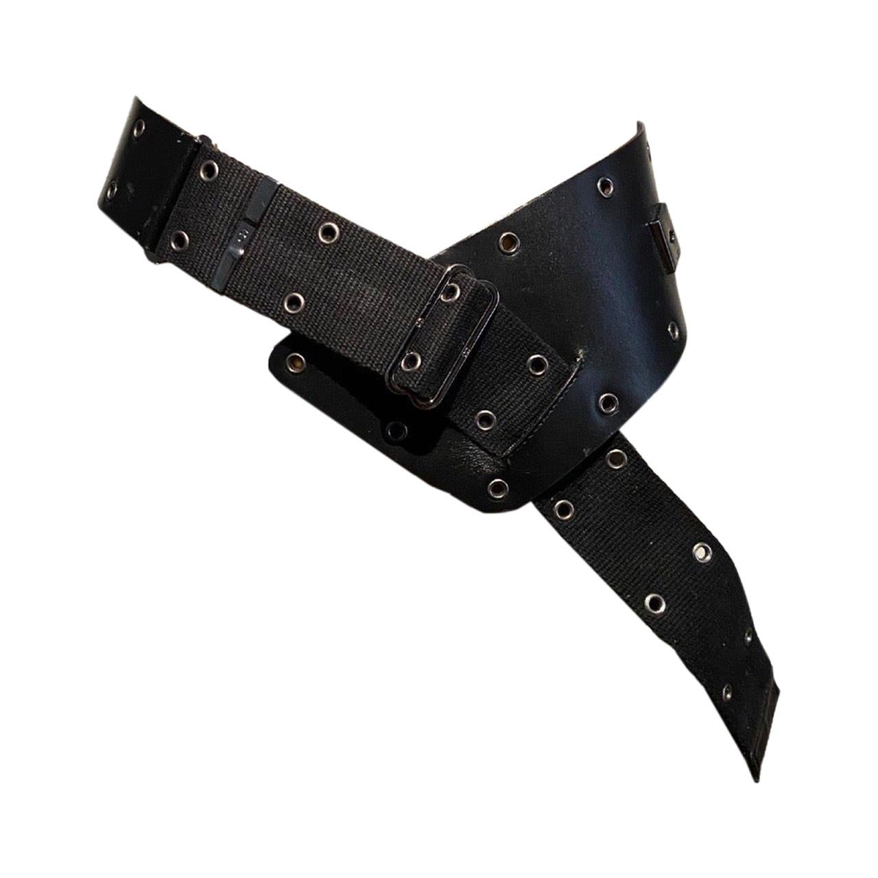 Christian Dior F/W 2002 “Admit it!” Black Leather Belt