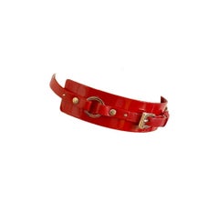 Christian Dior F/W 2003 “Hardcore” Bondage Red Choker