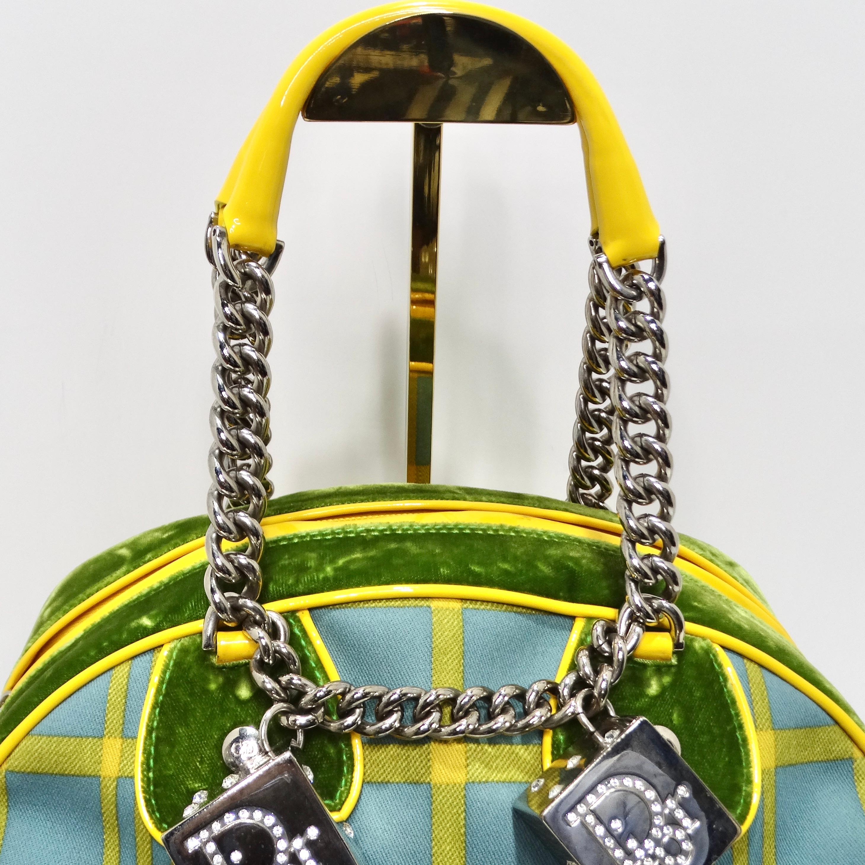 Women's or Men's Christian Dior Fall 2004 Gambler Dice Bowler Bag For Sale