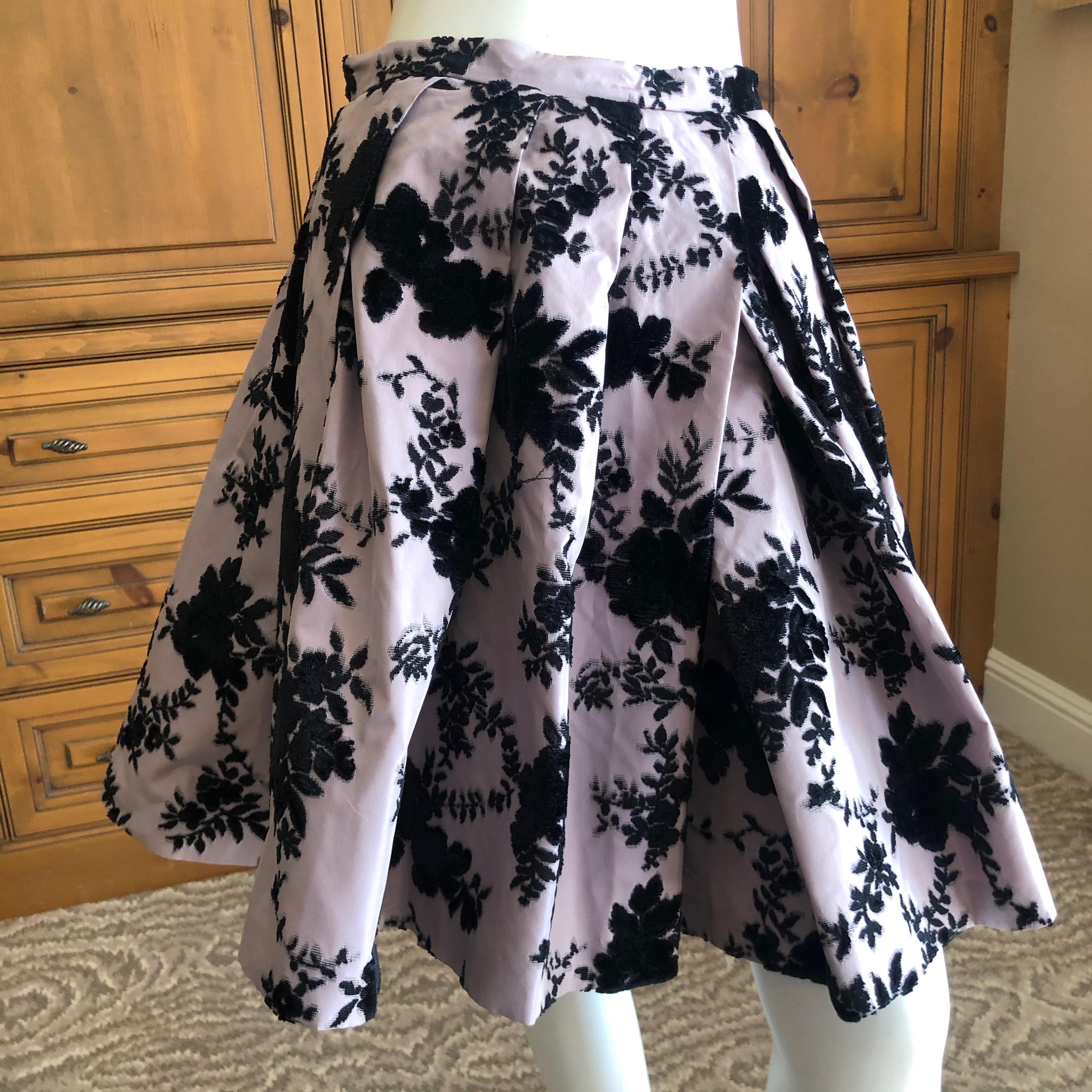 Women's Christian Dior Fall 2010  Galliano's Final Collection Devore Velvet Ball Skirt