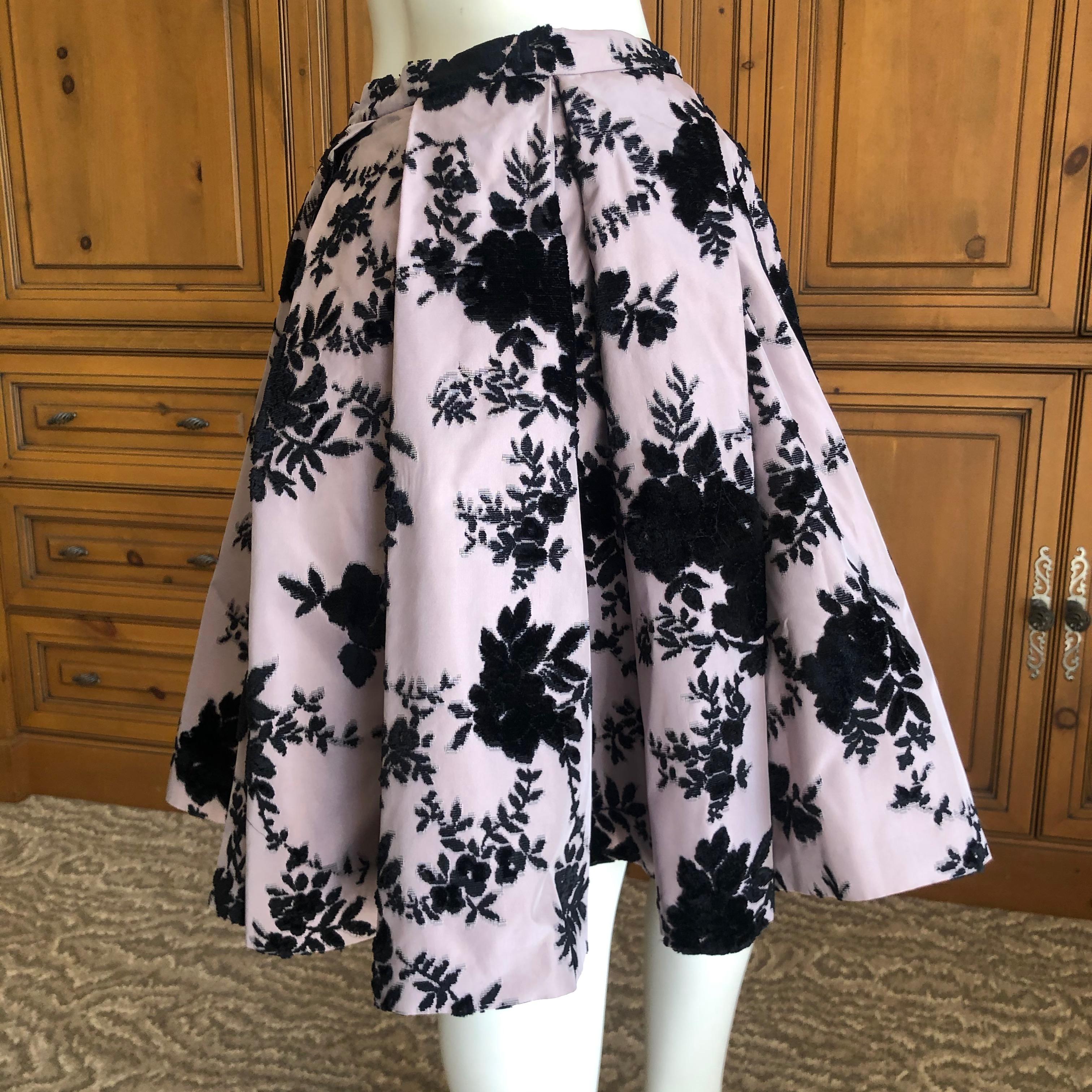 Christian Dior Fall 2010  Galliano's Final Collection Devore Velvet Ball Skirt 4
