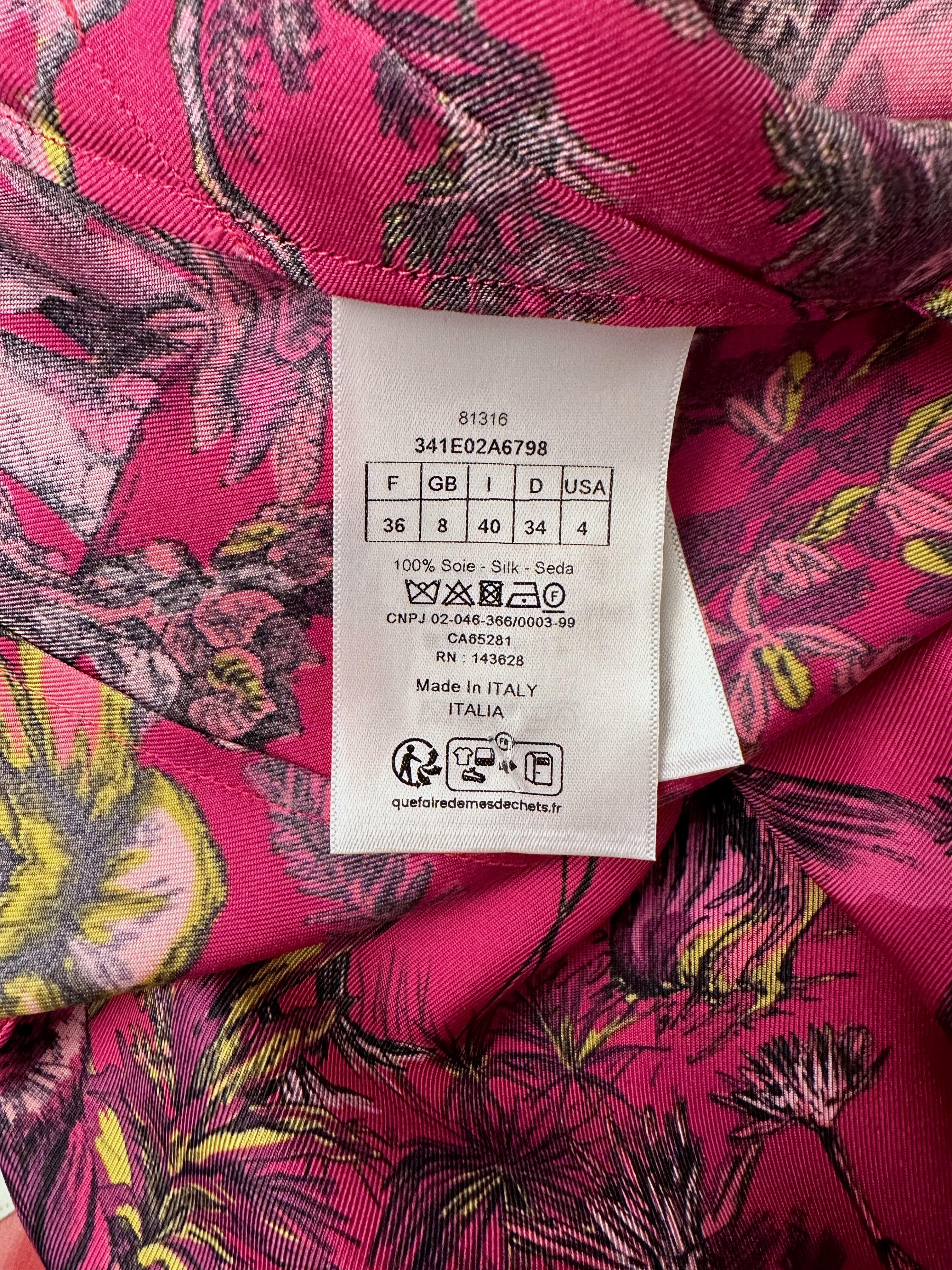 Christian Dior Autunno 2023 Tuta in seta rosa Toile de Jouy In condizioni ottime a Geneva, CH