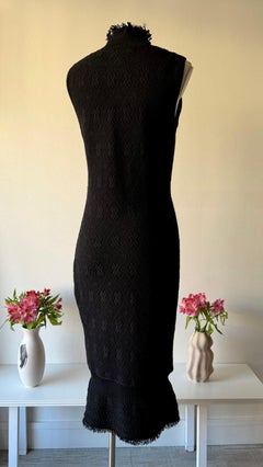 Christian Dior Fall Winter 1999 knit turtleneck bodycon dress