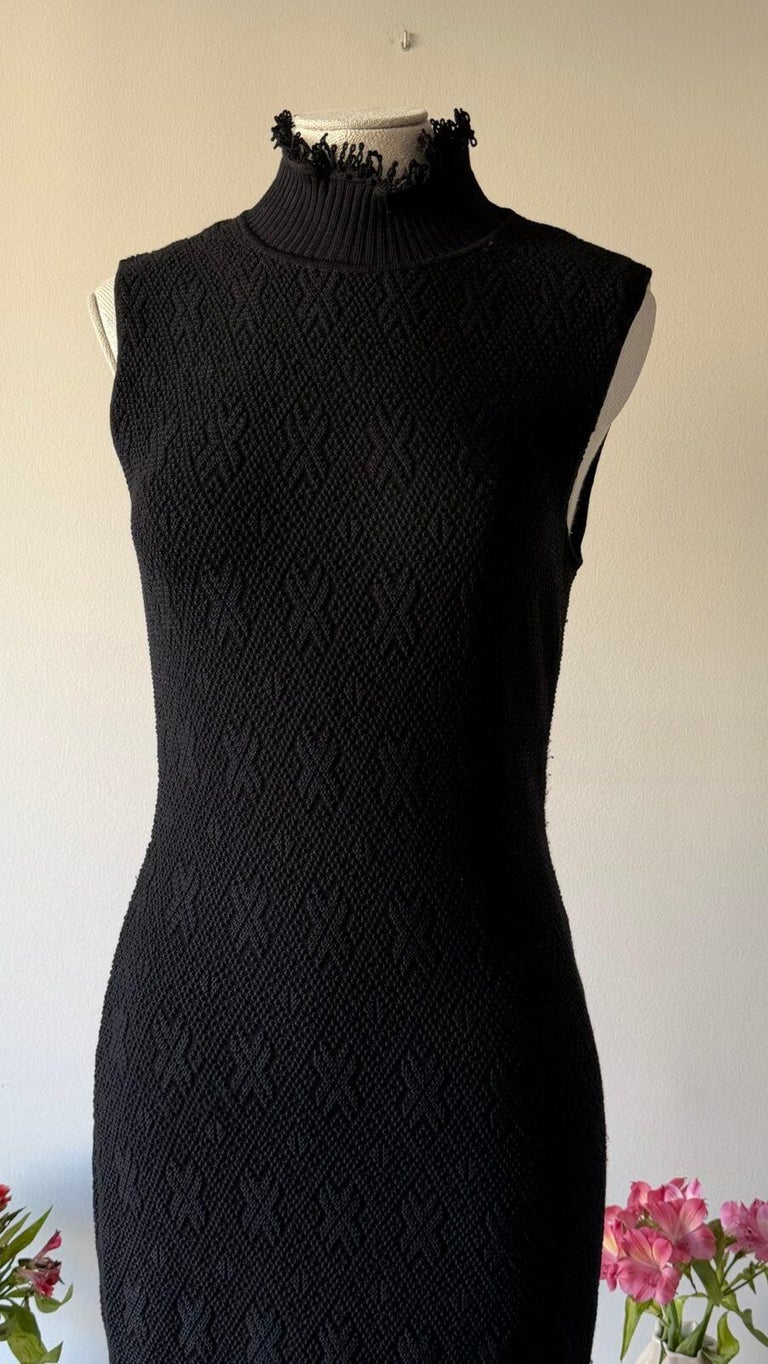 dior bodycon dress Christian Fall Winter 1999 knit turtleneck Color:Orange stripes The luxurious drape and romantic occasionwear Guest Dress Best Dresses