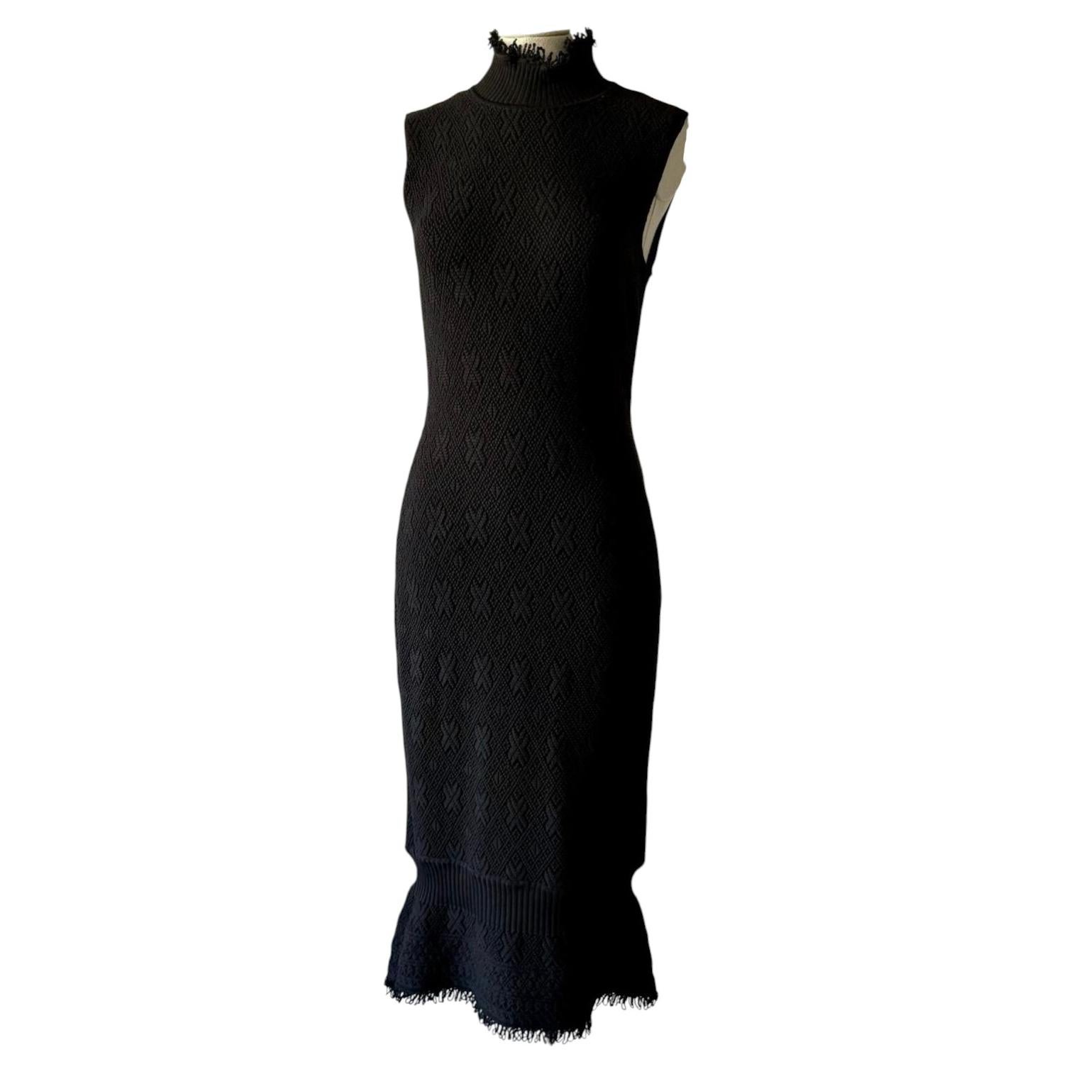 Robe moulante à col roulé en maille Christian Dior, collection automne-hiver 1999