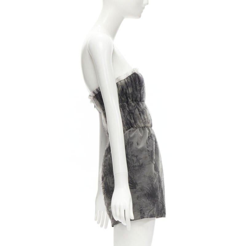 Christian Dior Fantaisie Dioriviera pagliaccetto in tulle plissettato FR34 XS In condizioni Nuovo in vendita a Hong Kong, NT
