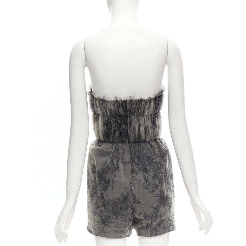Donna Christian Dior Fantaisie Dioriviera pagliaccetto in tulle plissettato FR34 XS in vendita