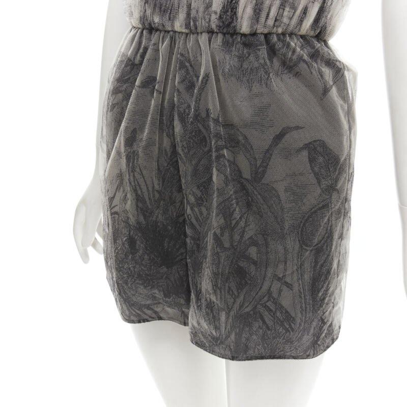 Christian Dior Fantaisie Dioriviera pagliaccetto in tulle plissettato FR34 XS in vendita 3
