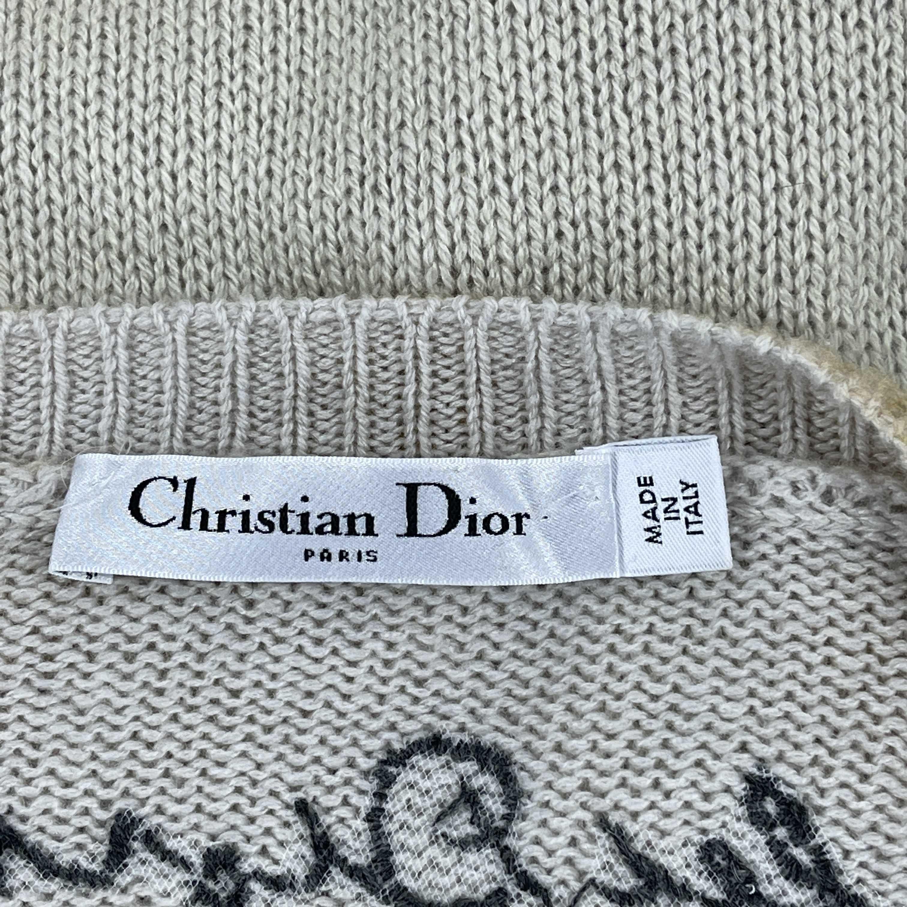 Women's Christian Dior Fantaisie Kalei Diorscopic Cashmere Sweater Top 2