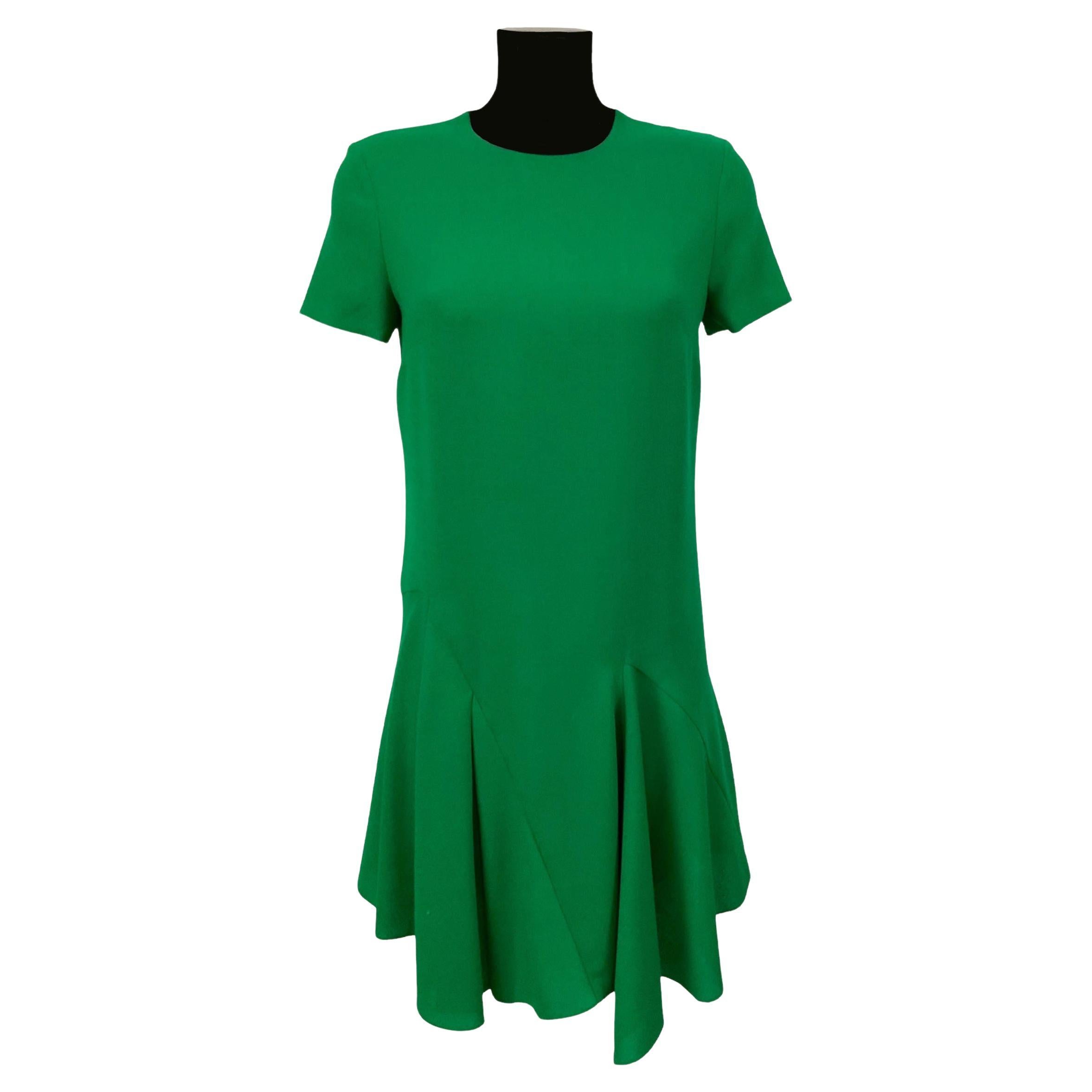 Christian Dior Fitted and Flared Green Dress