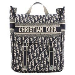Christian Dior Flap Backpack Oblique Canvas Mini