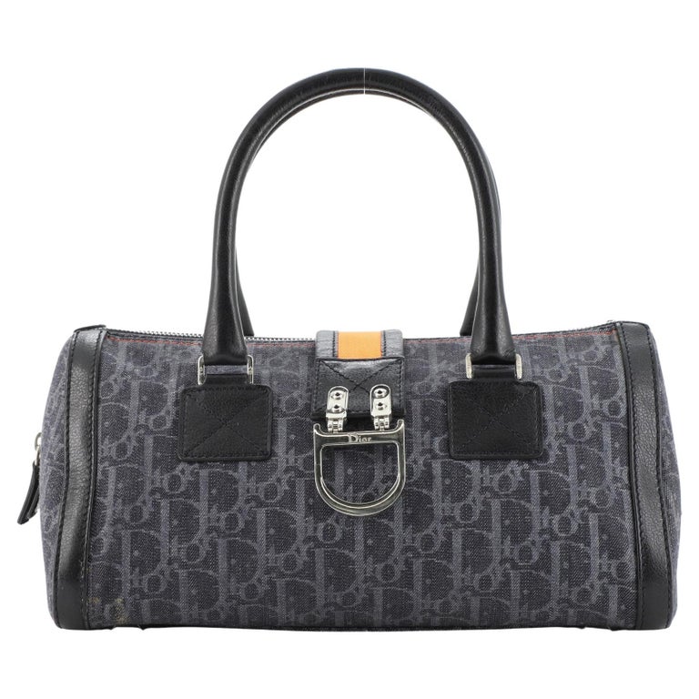 Christian Dior Flight Boston Bag Diorissimo Canvas at 1stDibs