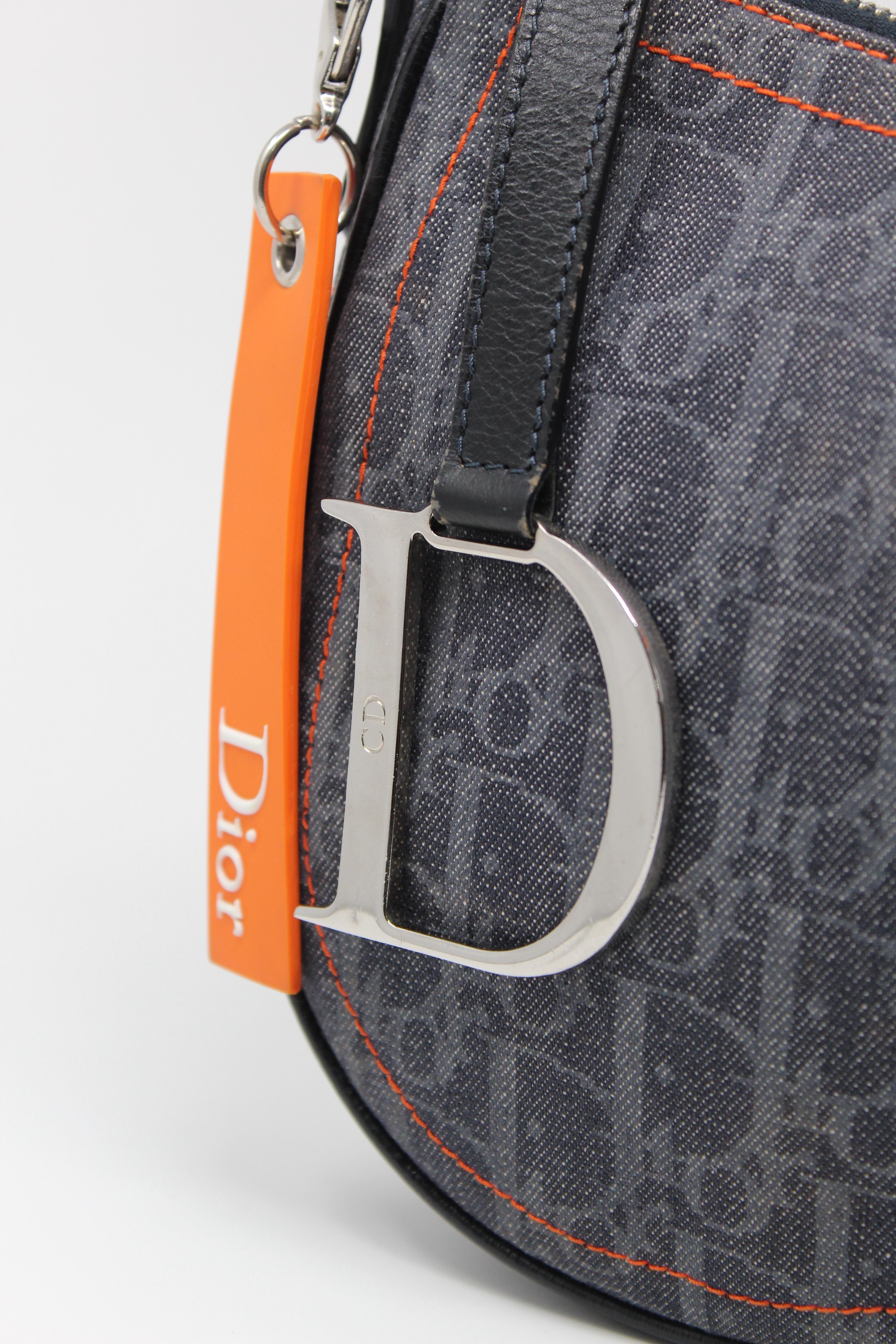 Christian Dior Flight Crossbody Saddle Bag, AW05 For Sale 2
