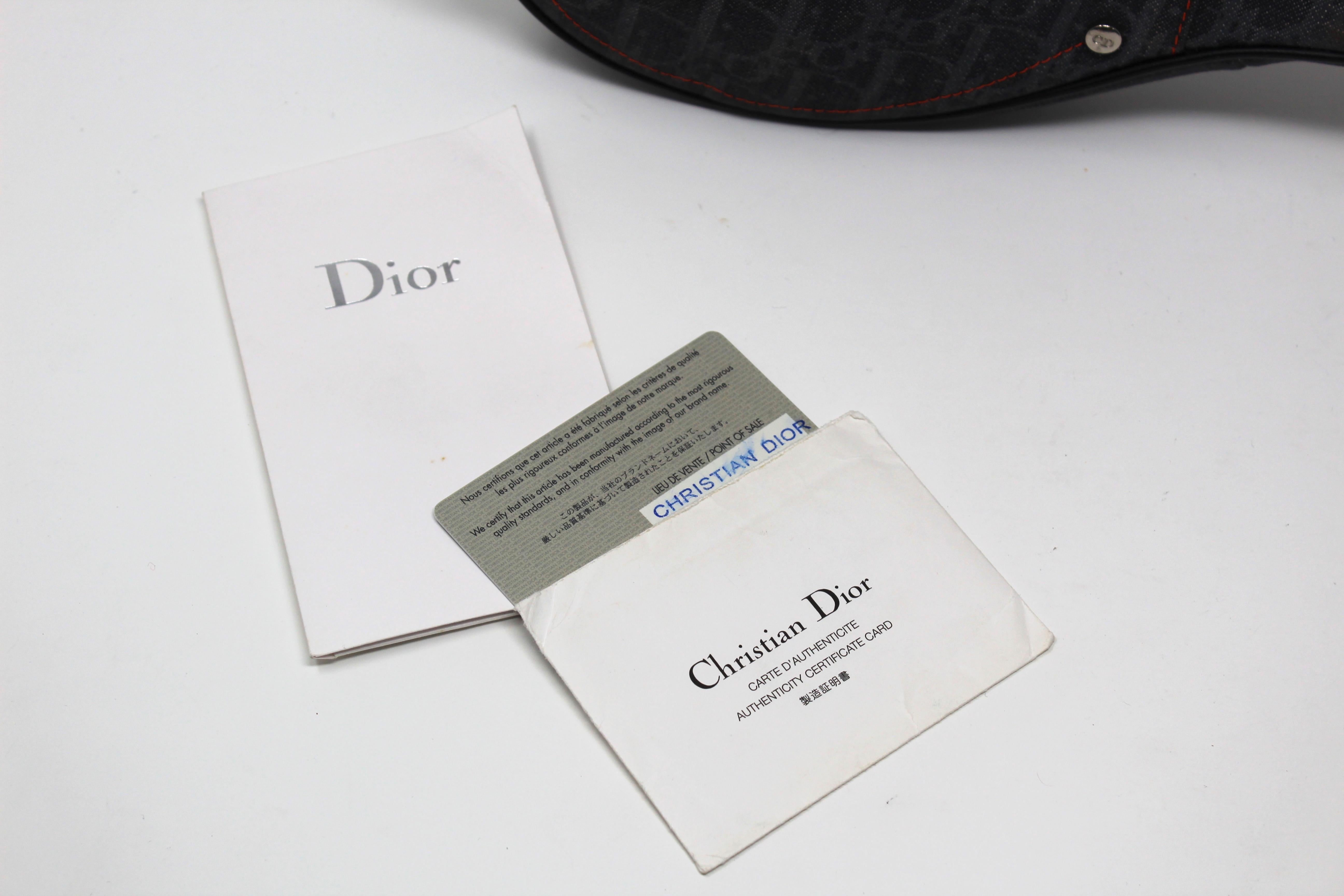 Christian Dior Flight Crossbody Saddle Bag, AW05 For Sale 3