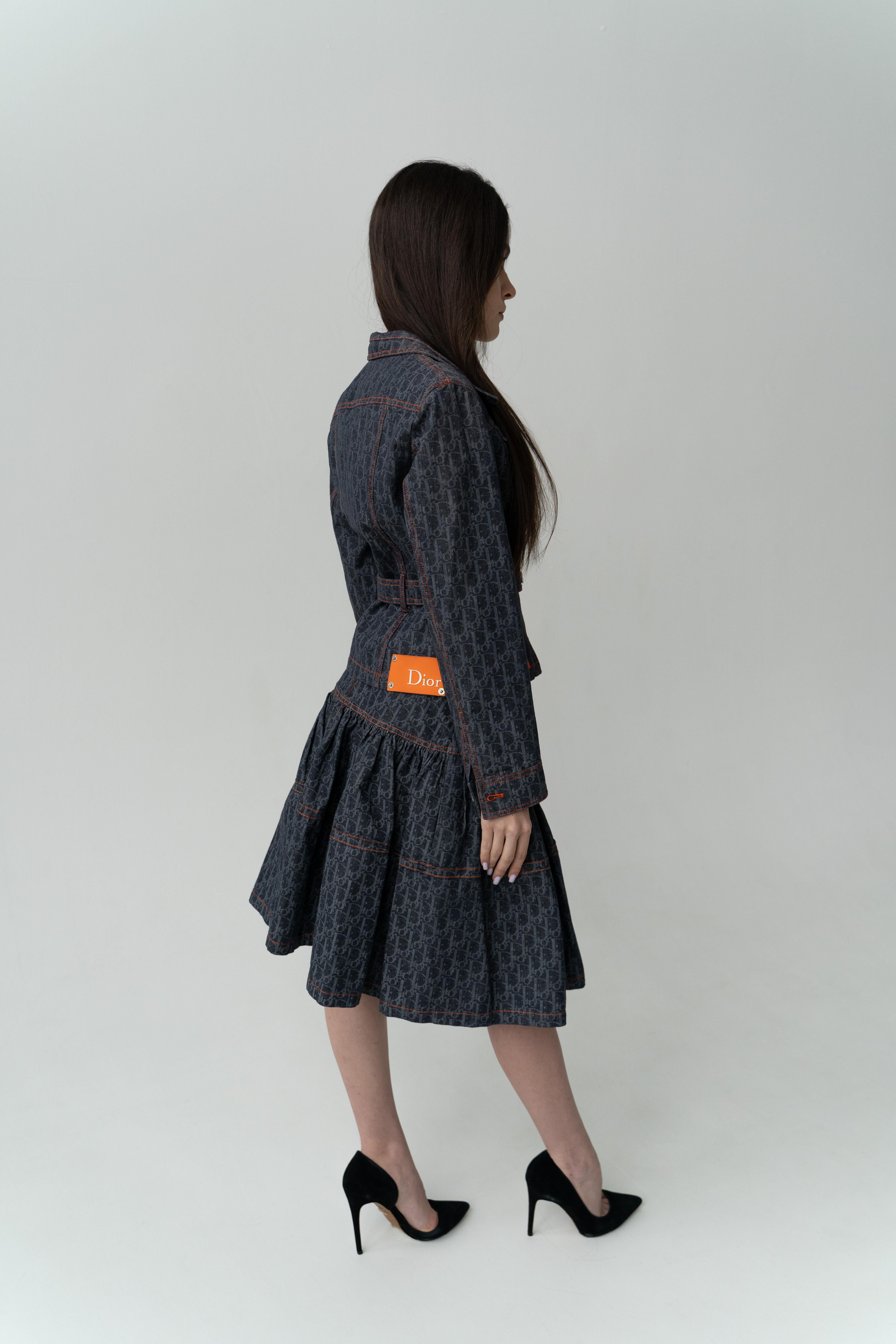 Christian Dior Flight & John Galliano 2006 jacket / skirt / suit runway For Sale 5