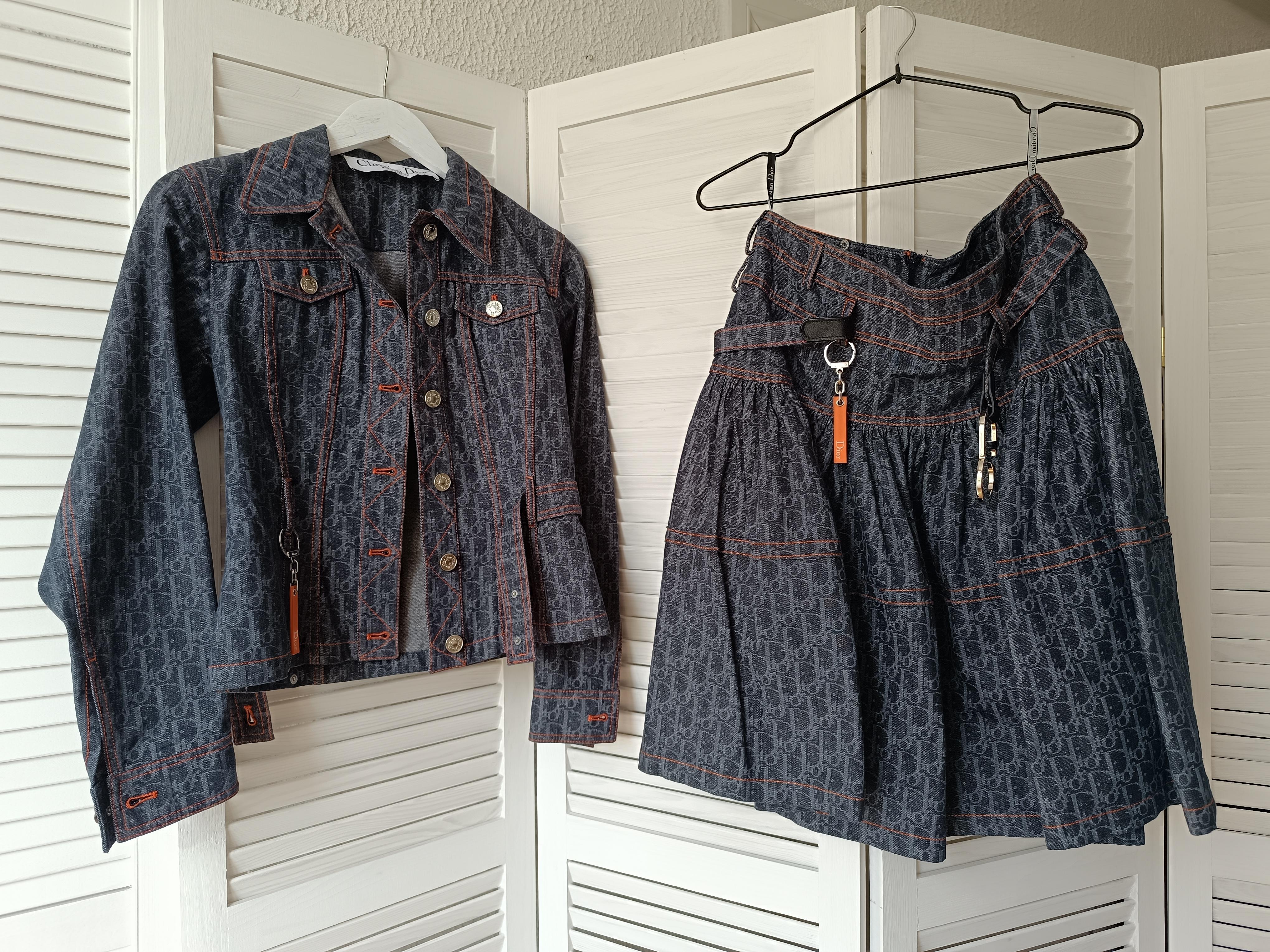 Christian Dior Flight & John Galliano 2006 jacket / skirt / suit runway For Sale 9