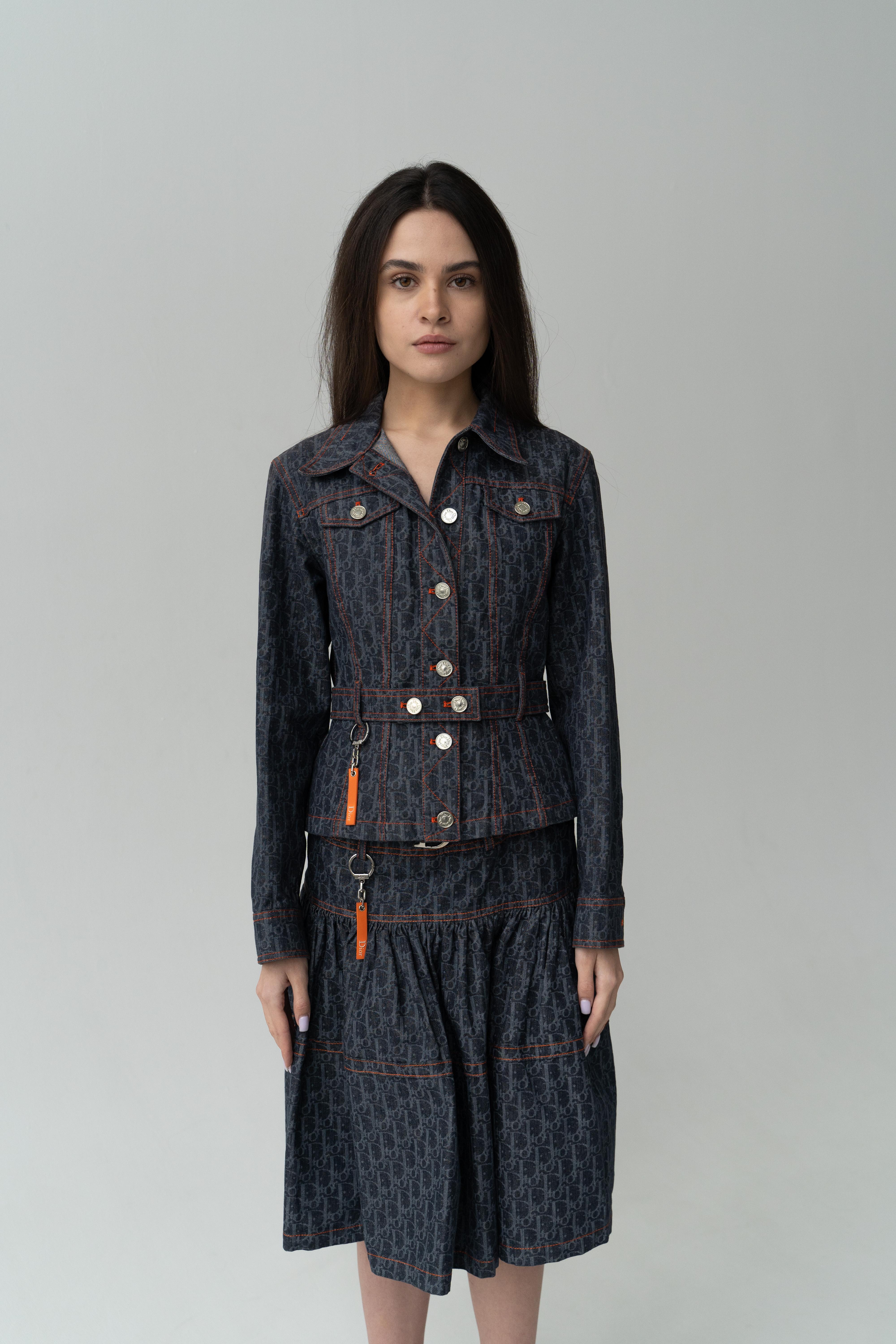 Women's Christian Dior Flight & John Galliano 2006 jacket / skirt / suit runway For Sale