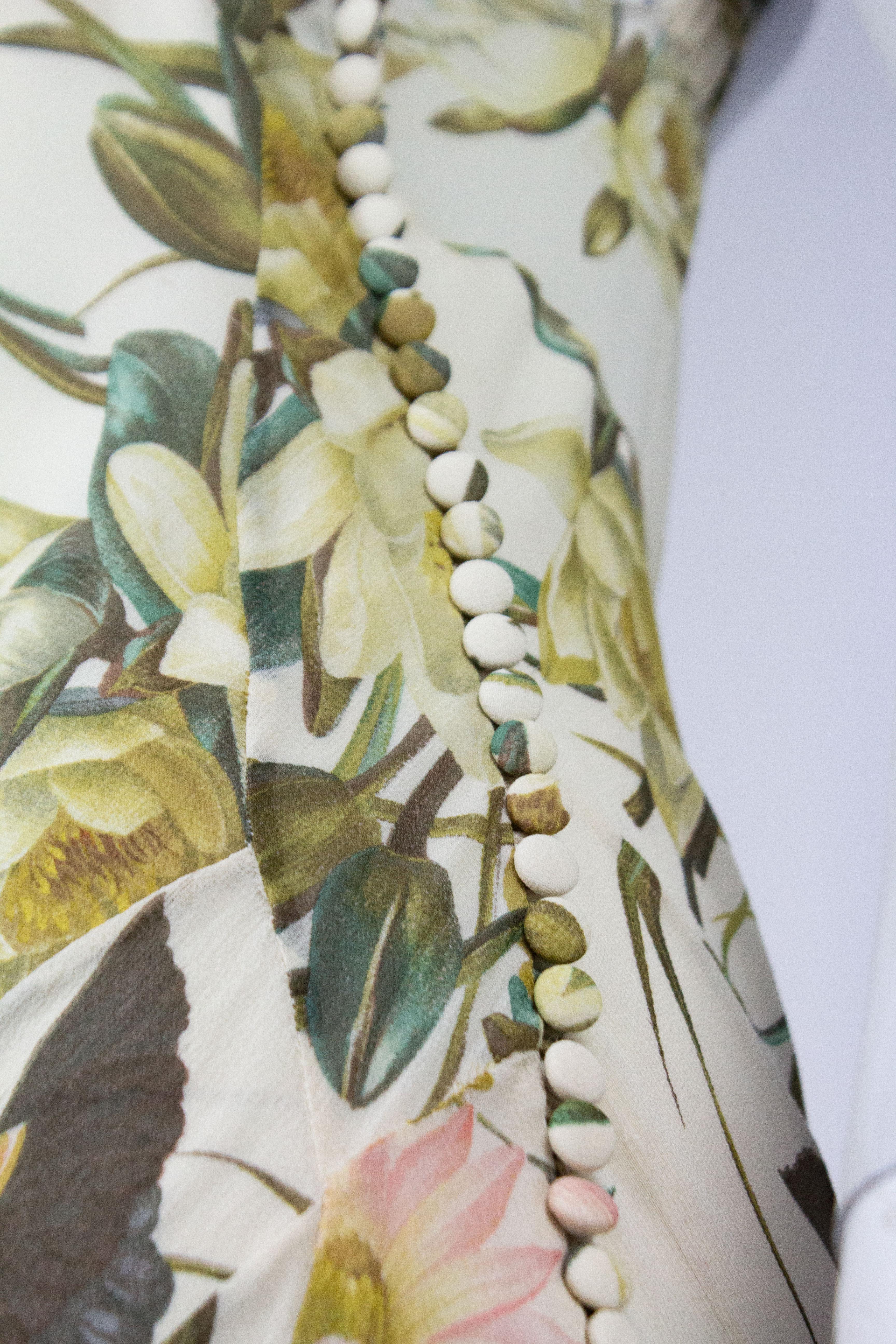 Christian Dior Floral Dress & Shawl 7