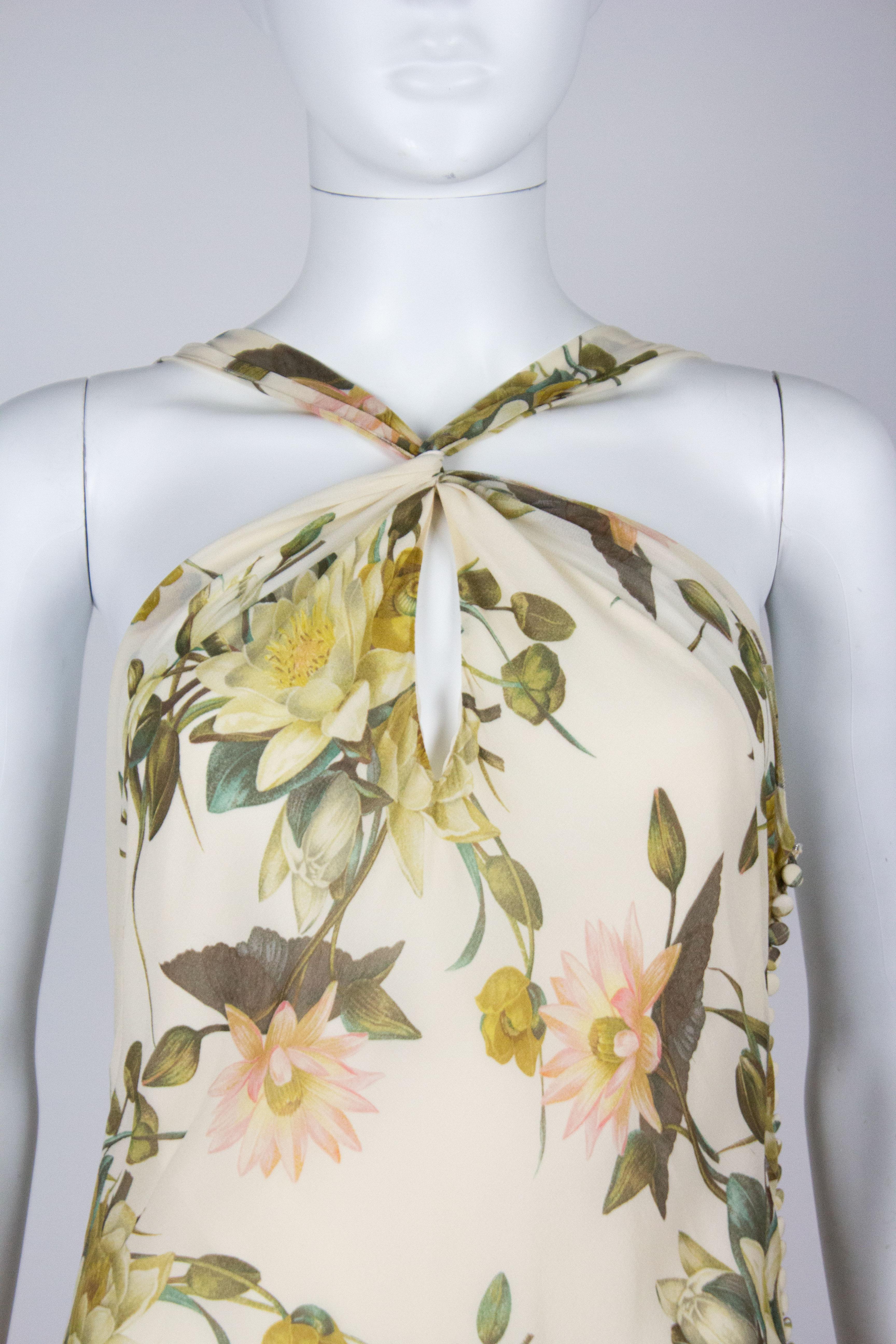 Women's Christian Dior Floral Dress & Shawl