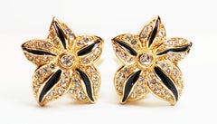 Christian Dior Floral Ohrringe