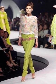 Top en soie à motif floral de Christian Dior, 2008