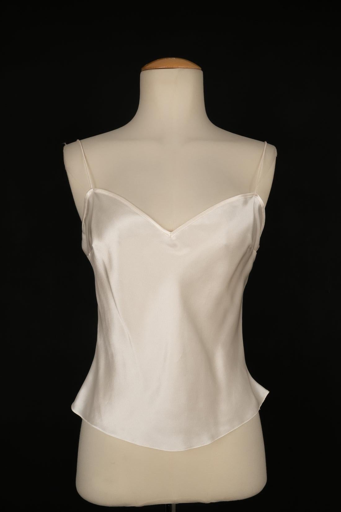 Christian Dior Seidenoberteil mit Blumenmuster und Seide, 2008 im Angebot 1