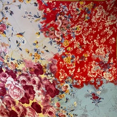 Christian Dior Floral Silk Scarf