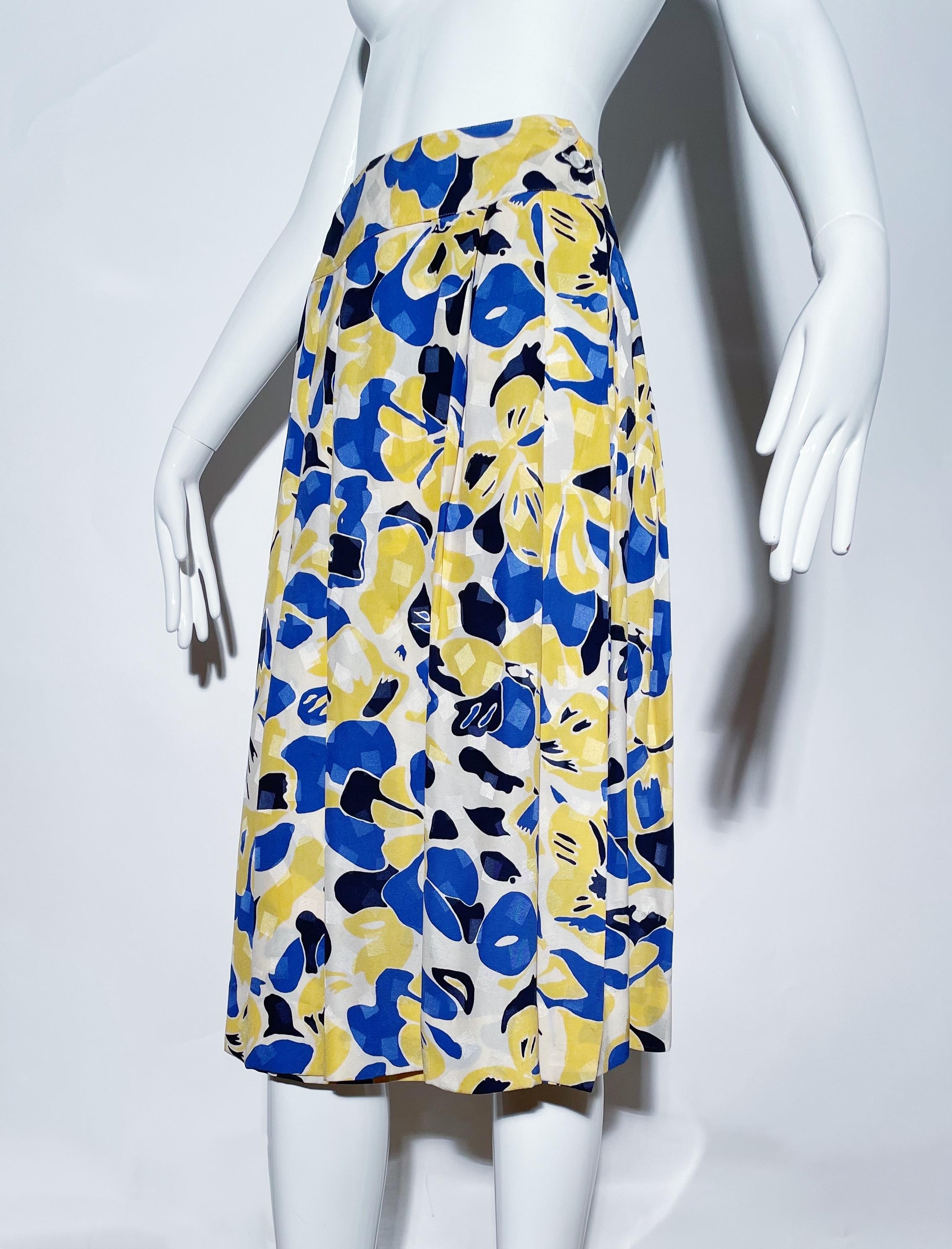 Christian Dior Floral Skirt  For Sale 1