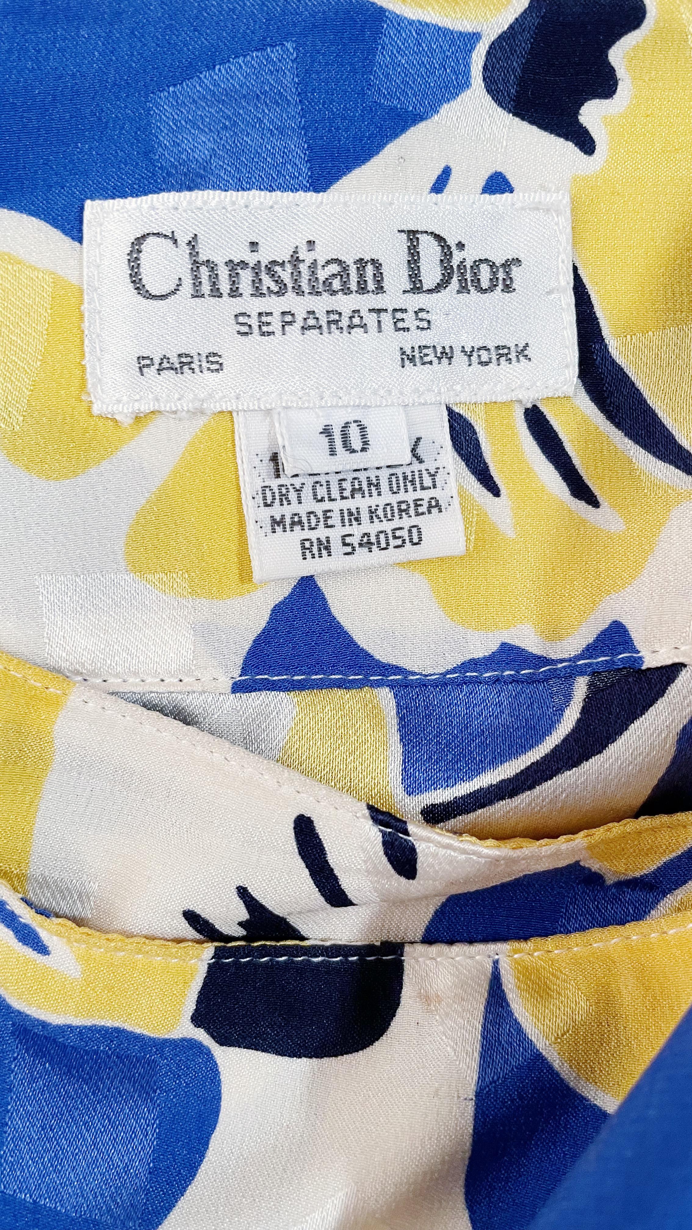 Christian Dior Rock mit Blumenmuster  im Angebot 2