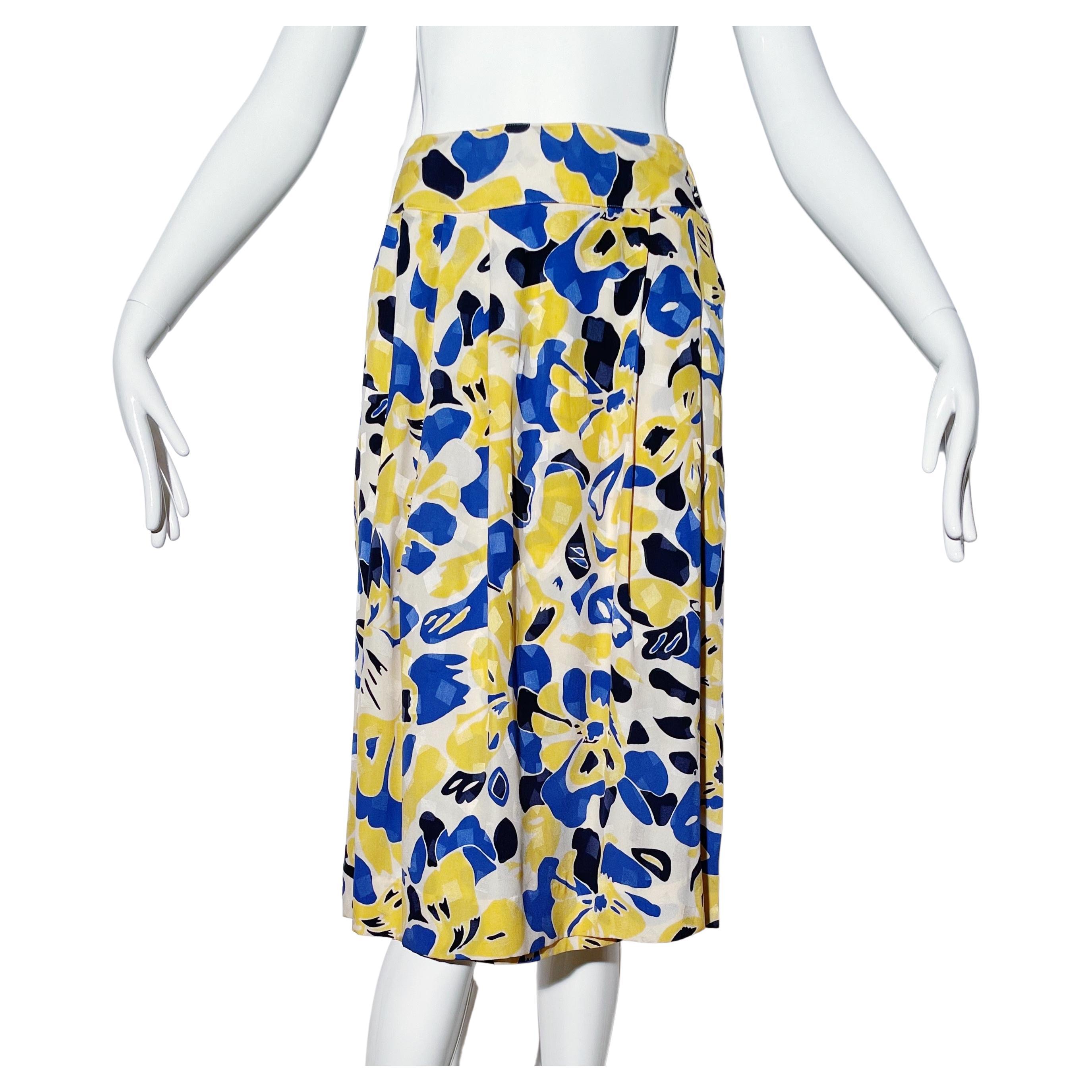 Christian Dior Floral Skirt  For Sale