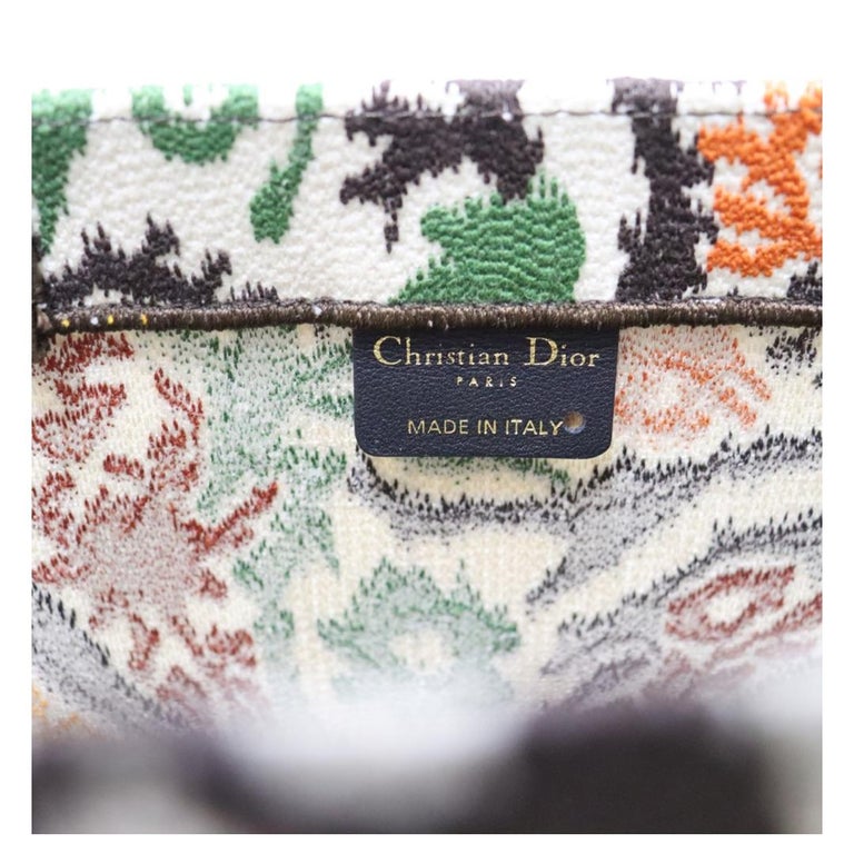 Christian Dior Flower & Balinese Print Book Tote For Sale 3